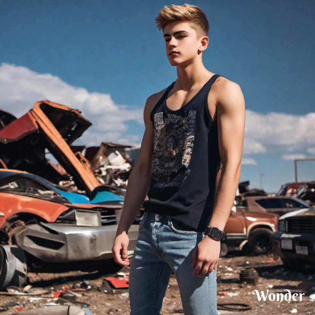 Junkyard boy image